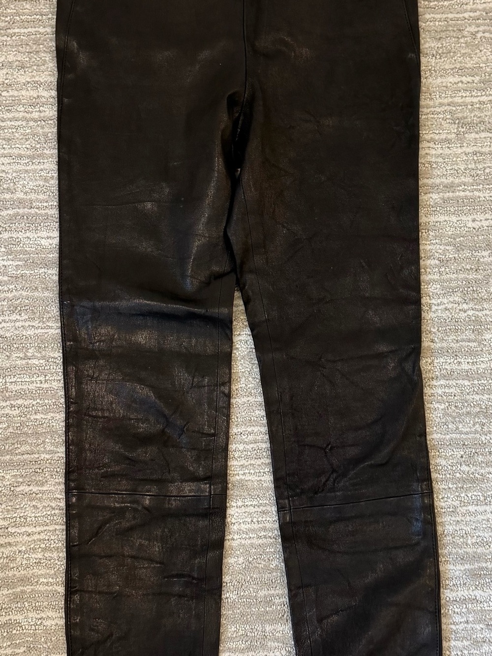 Veronica Beard Black Leather Pants